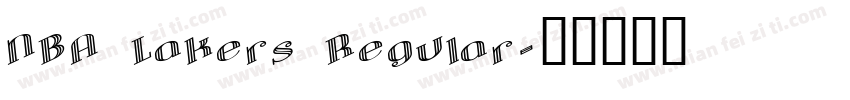 NBA Lakers Regular字体转换